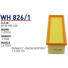 HAVA FILTRESI DUSTER LOGAN SANDERO 1.5DCI K9K 10&amp;amp;amp;gt;
